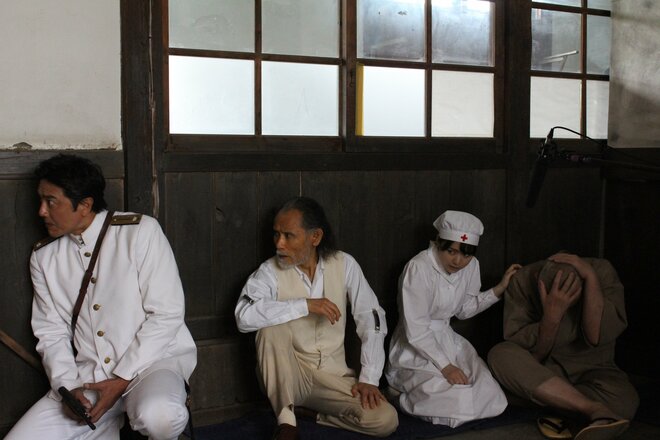 原田龍二、片岡鶴太郎、倉野尾成美、清水一光　映画『ハオト』より　(c) JOE Company（4/4）