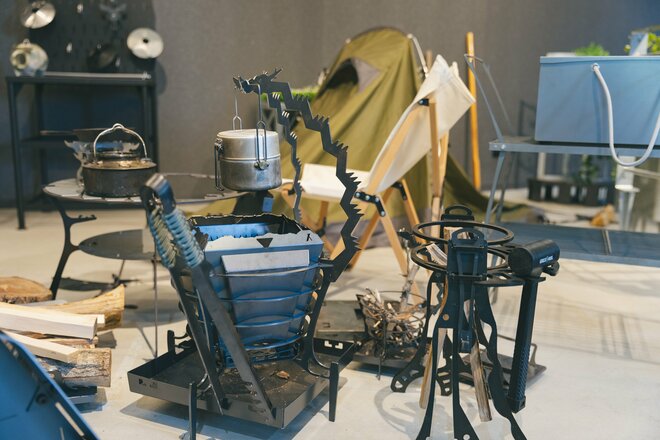 MAKERS UNITED本社プロダクト展示コーナー　撮影／有坂政晴（5/17）