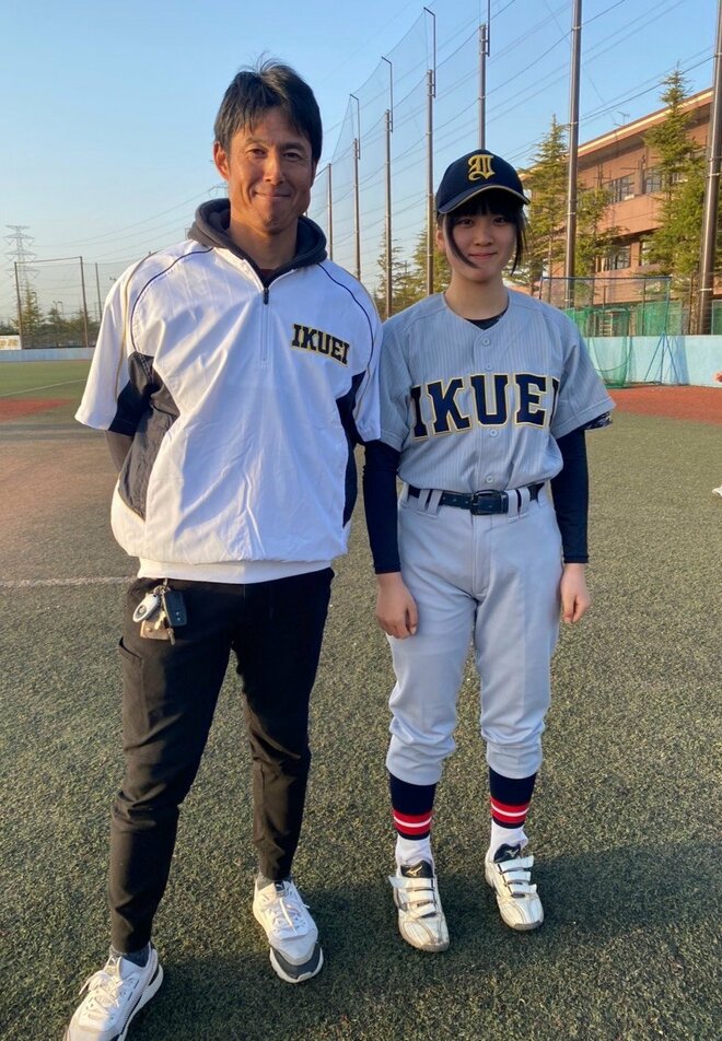 星よつはさんと父・孝典さん　写真／仙台育英野球部提供（11/12）